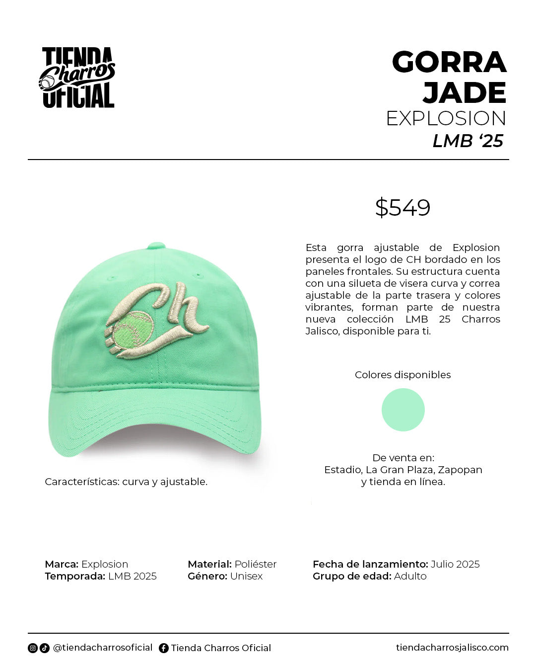 GORRA EXPLOSION JADE