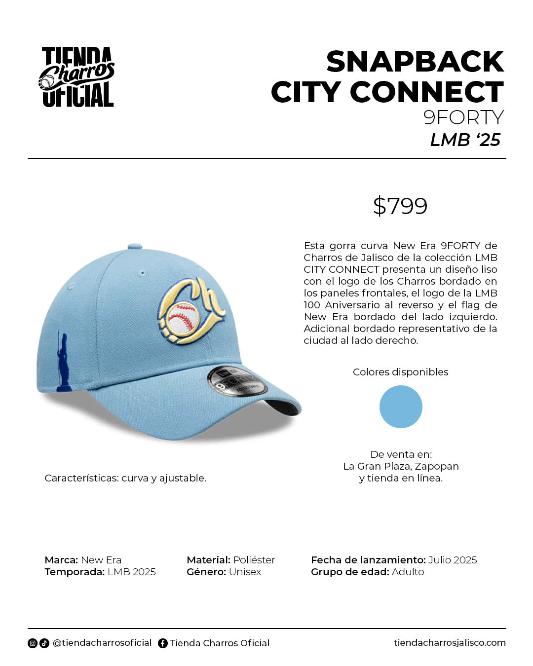 GORRA LMB 25 CITY CONNECT 9FORTY NEW ERA