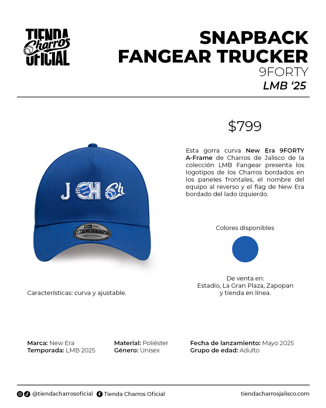 GORRA LMB 25 FANGEAR 9FORTY TRUCKER