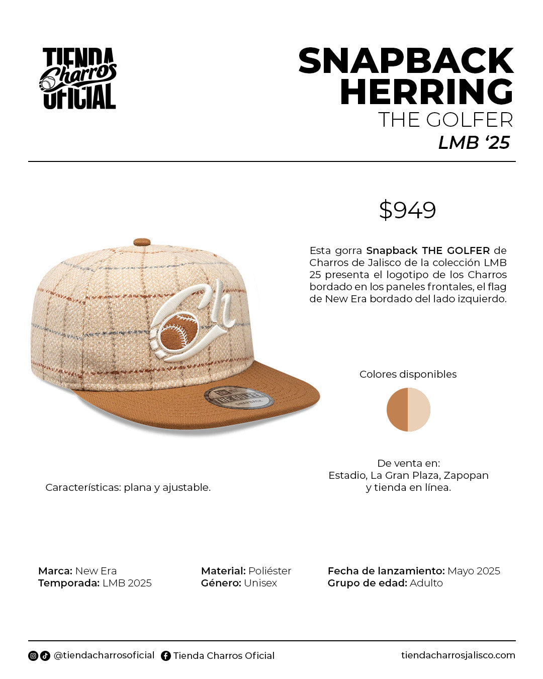 GORRA LMB 25 SNAPBACK HERRING