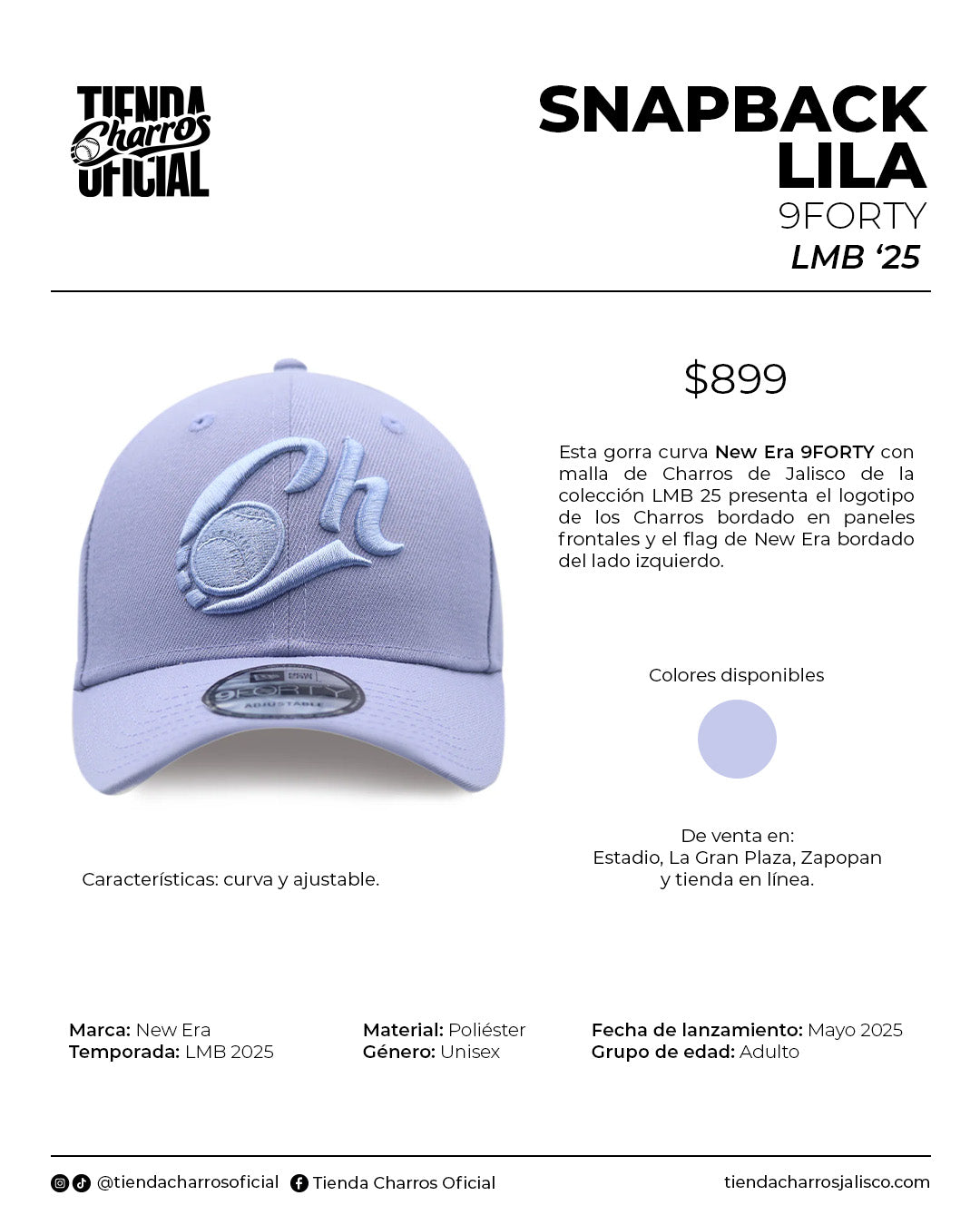 GORRA LMB 25 LILA