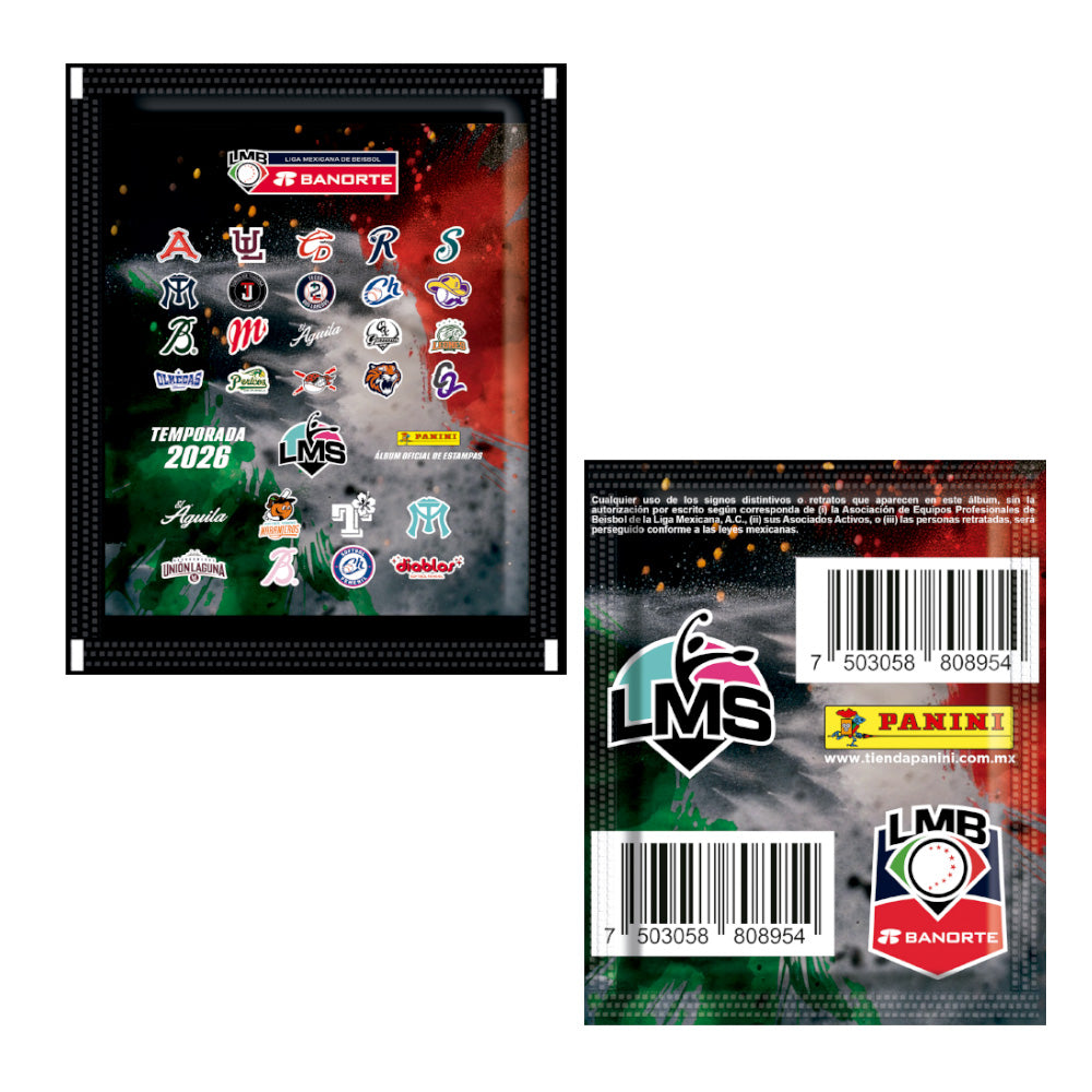 PREVENTA SOBRE DE ESTAMPAS PARA ÁLBUM PANINI LMB 26