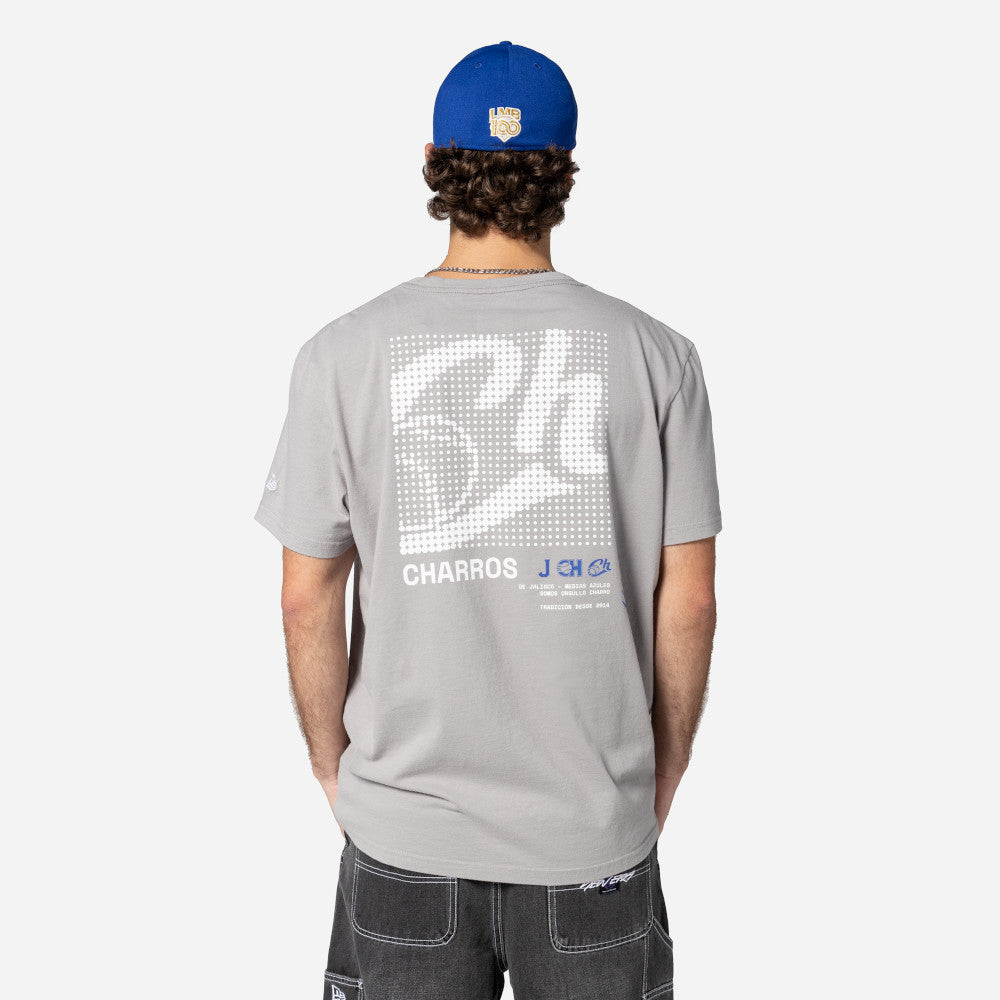 CAMISETA LOGOS GRIS NEW ERA