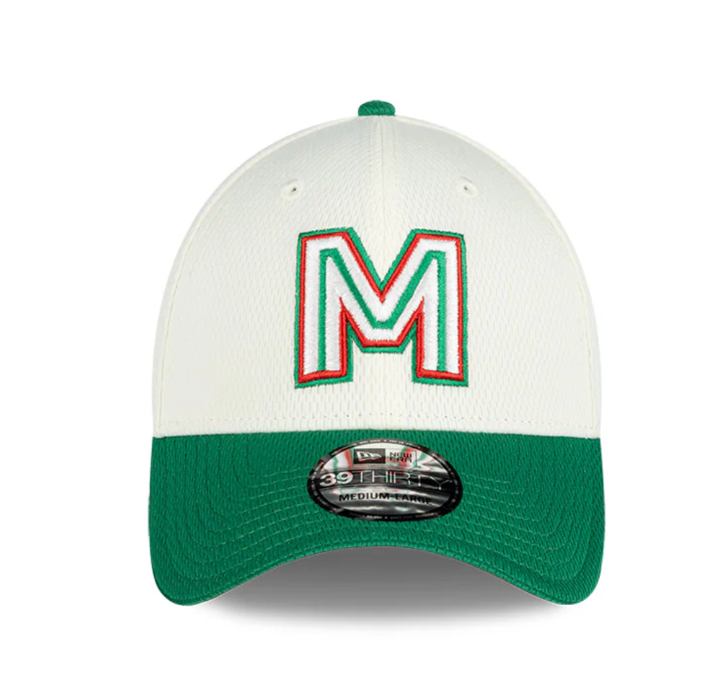 GORRA BLANCO MÉXICO SERIE DEL CARIBE 2025 NEW ERA 39THIRTY