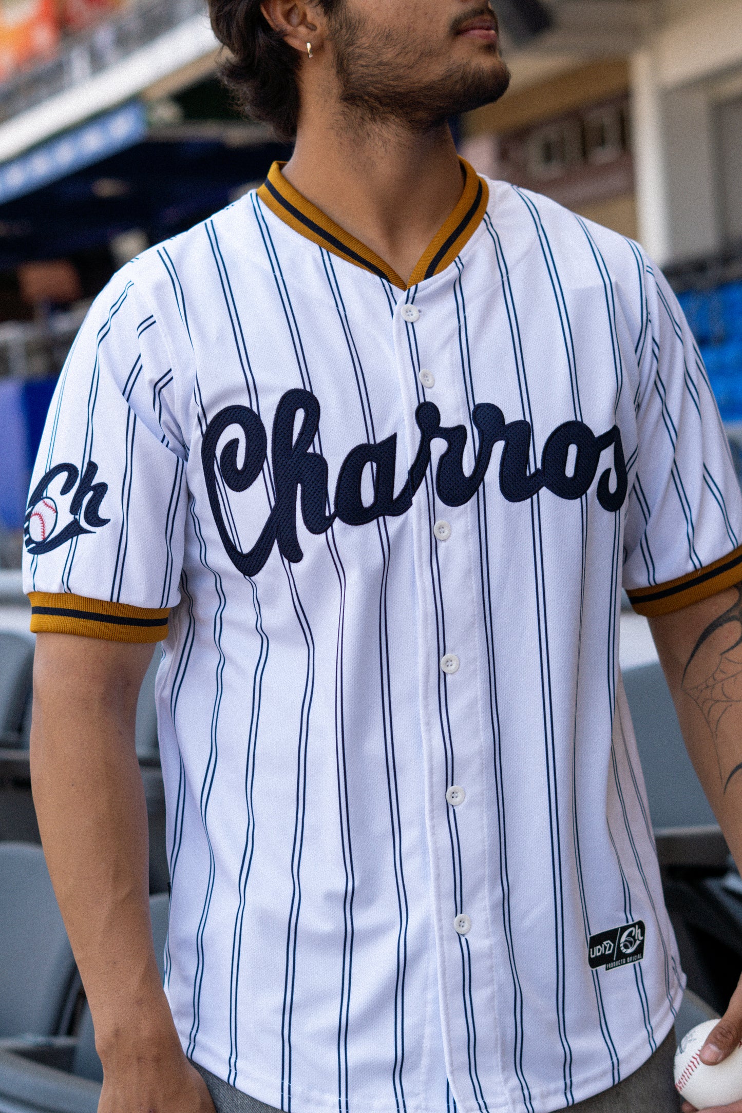 JERSEY RAYAS BLANCO ALTERNATIVO LMB 26 CHARROS