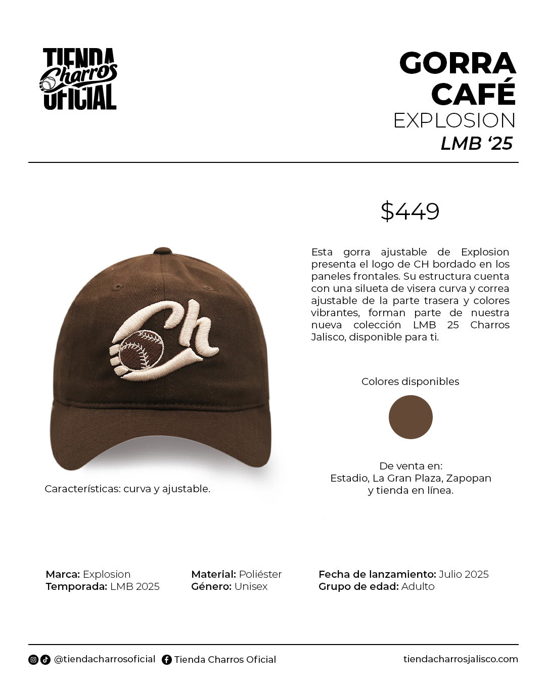 GORRA EXPLOSION CAFE
