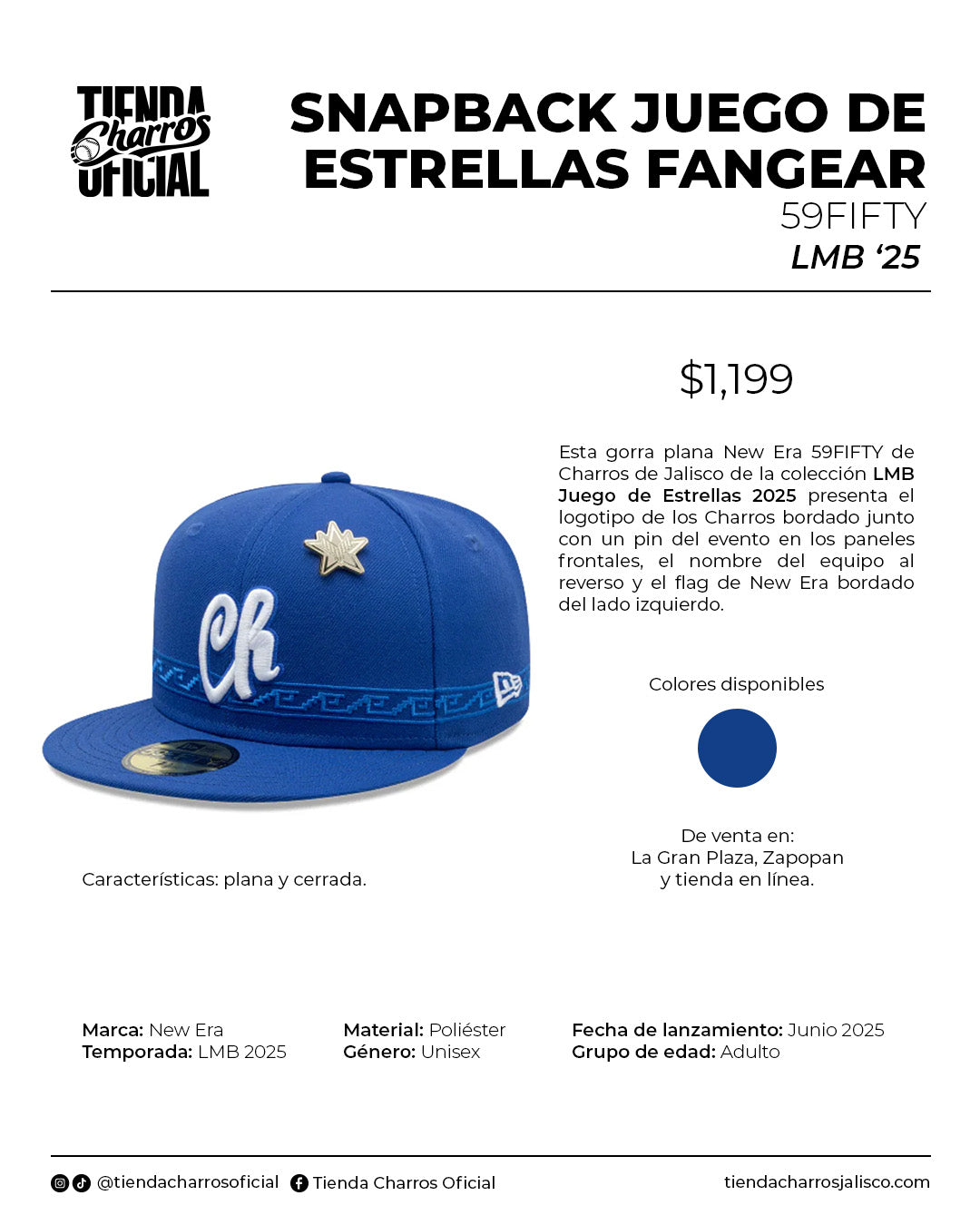 GORRA LMB 25 JUEGO DE ESTRELLAS FANGEAR 59FIFTY