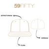 GORRA BEIGE VISERA PANA 59FIFTY NEW ERA