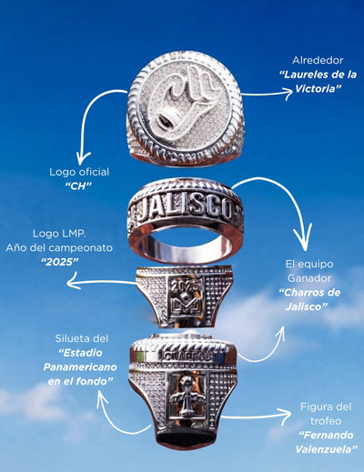 ANILLO CHARROS JALISCO CAMPEONES