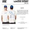 CAMISETA LOGOS IVORY NEW ERA LMB 25