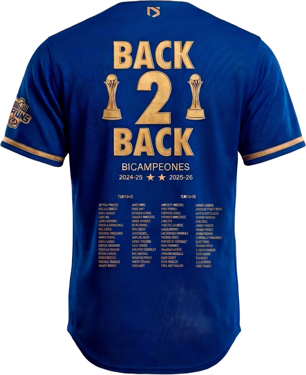 PREVENTA JERSEY BACK 2 BACK BICAMPEONES LMP DAMA