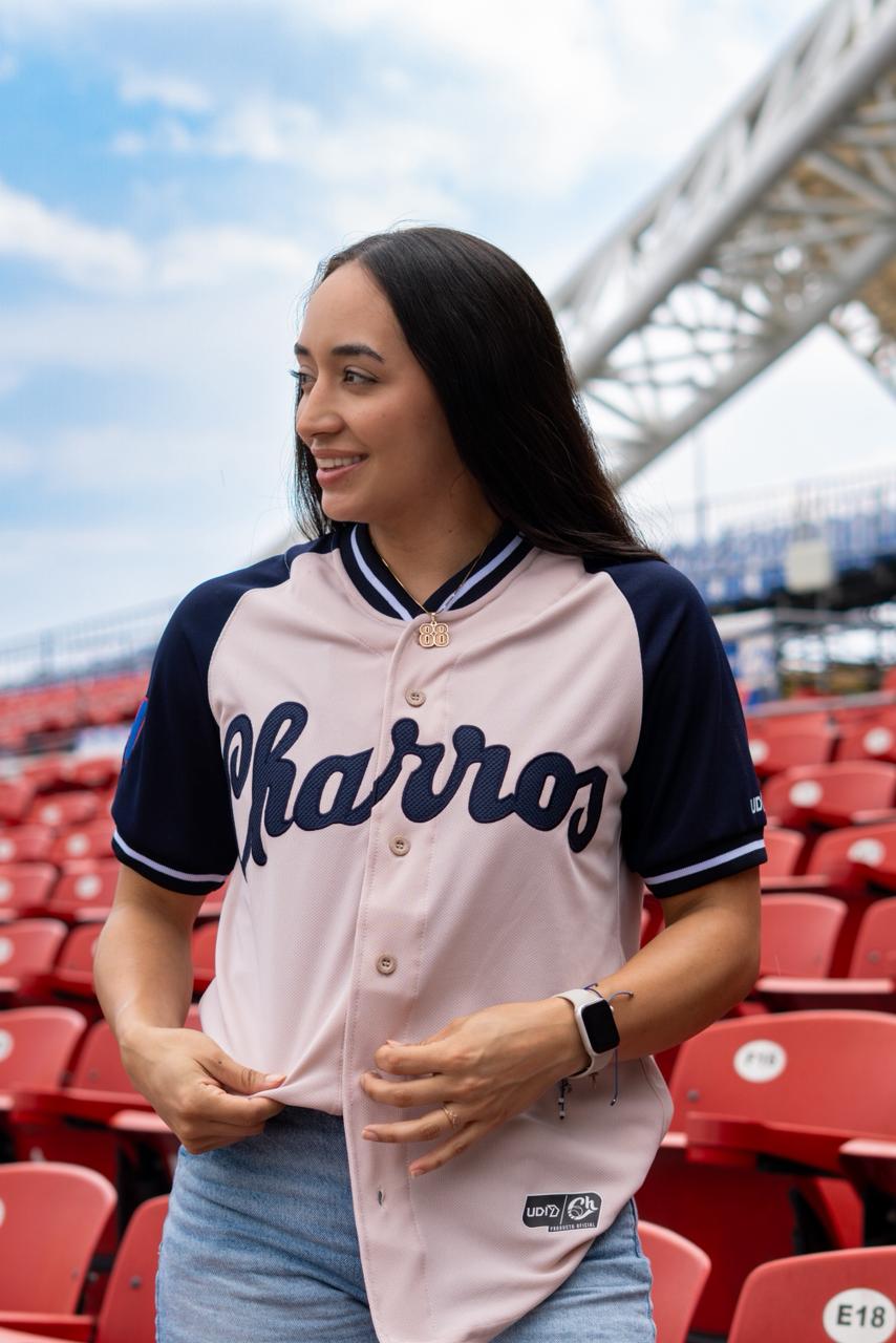 JERSEY DAMA BEIGE ALTERNATIVO LMB 26 CHARROS