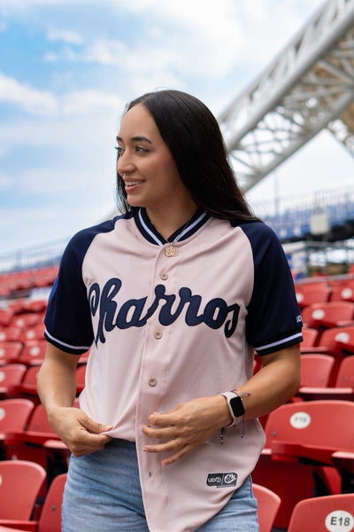 JERSEY DAMA BEIGE ALTERNATIVO LMB 26 CHARROS