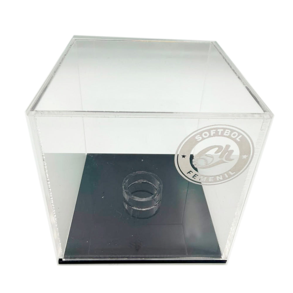 CAJA CH PORTA PELOTA SOFTBOL ACRILICO