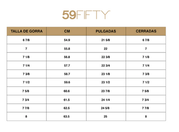 Gorras new era tallas store