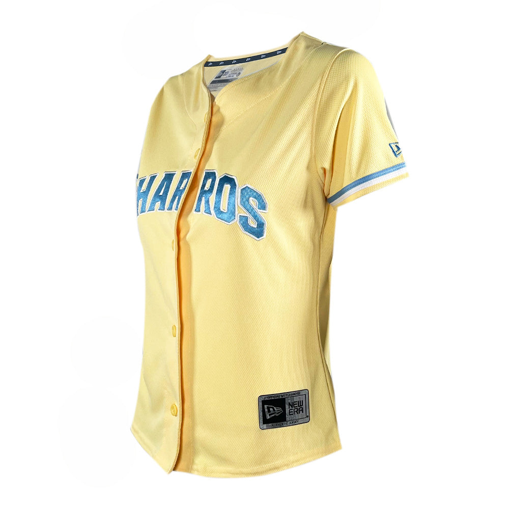 LMB 24 YELLOW LADIES NEW ERA JERSEY