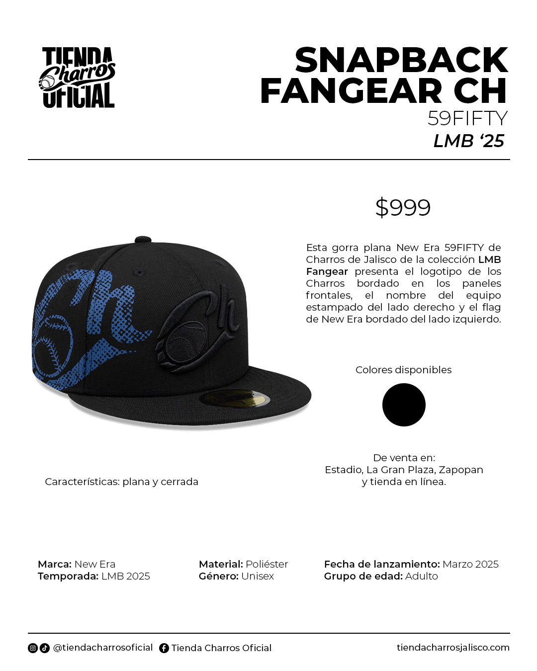 GORRA LMB 25 FANGEAR CH 59FIFTY