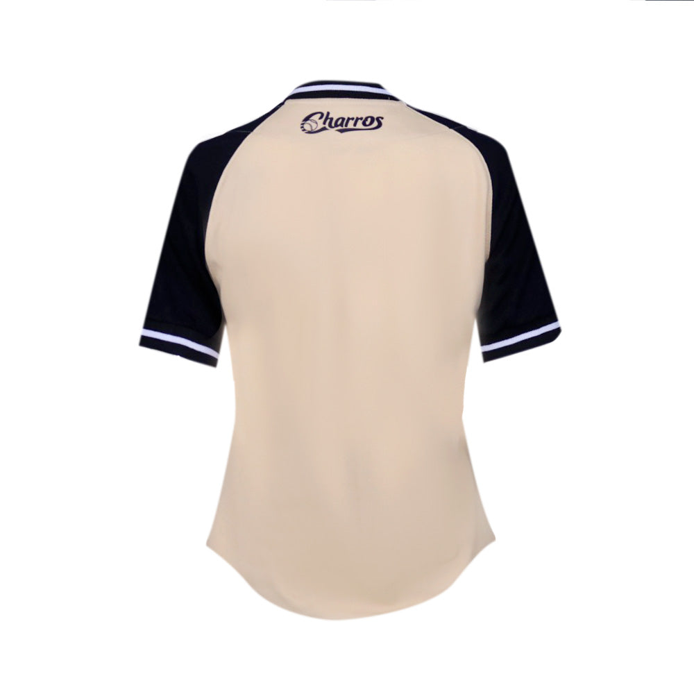 JERSEY DAMA BEIGE ALTERNATIVO LMB 26 CHARROS