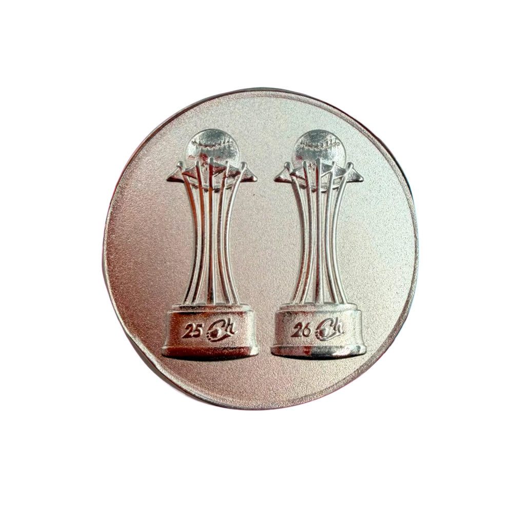 MONEDA CONMEMMORATIVA PLATA BACK 2 BACK BICAMPEONES LMP