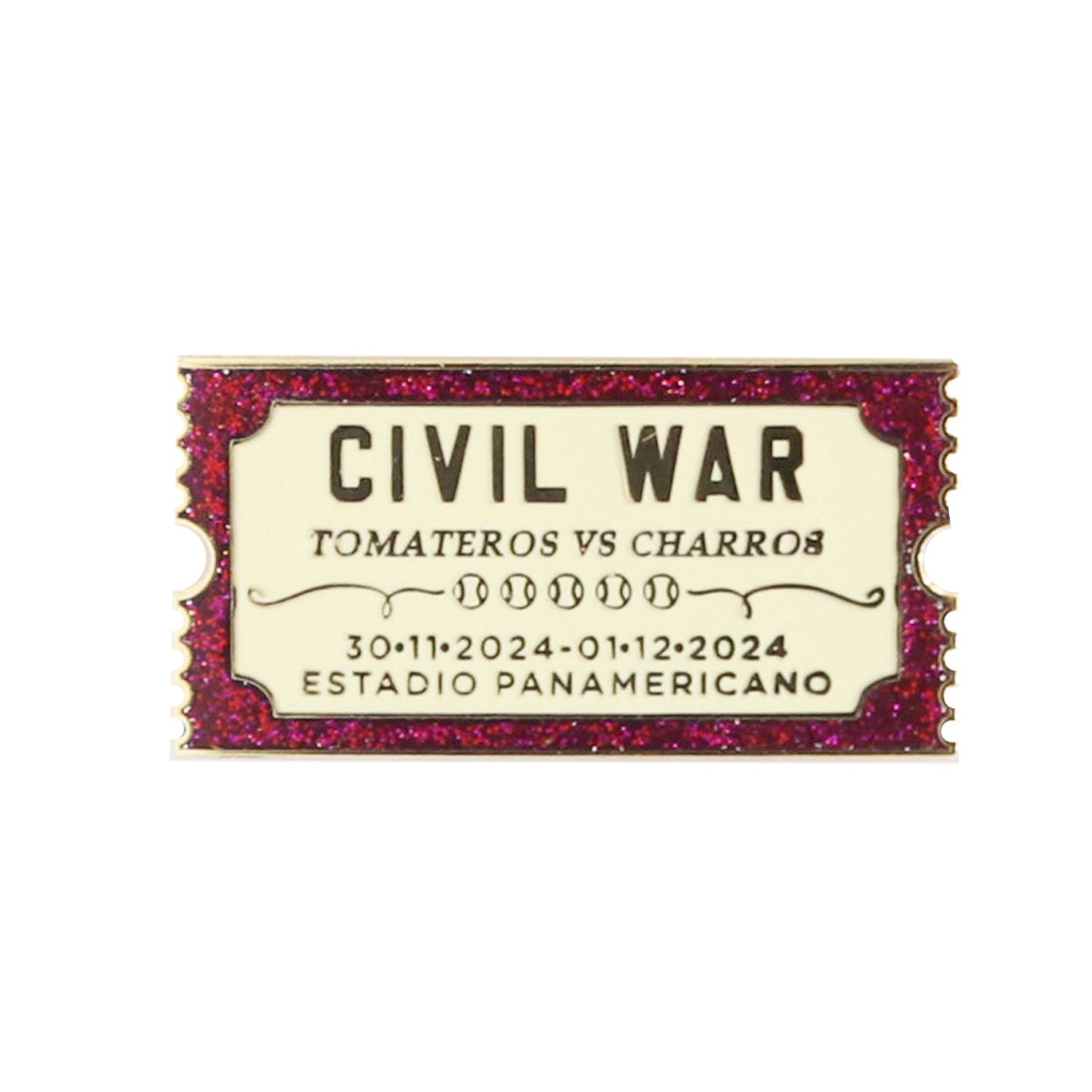 PIN CIVIL WAR TOMATEROS VS CHARROS