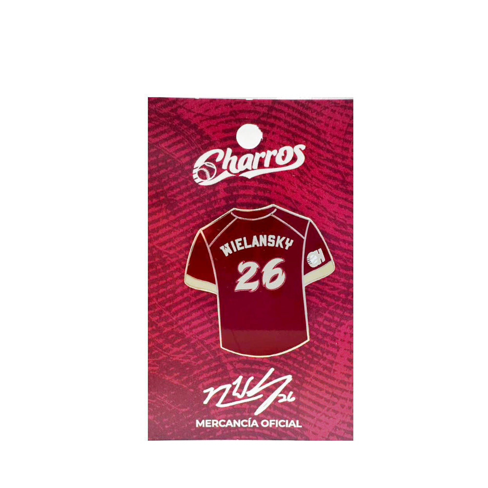 PIN JERSEY JUGADORES ROJO