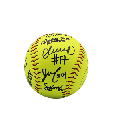 PELOTA SOFTBOL AUTOGRAFIADA POR JUGADORAS